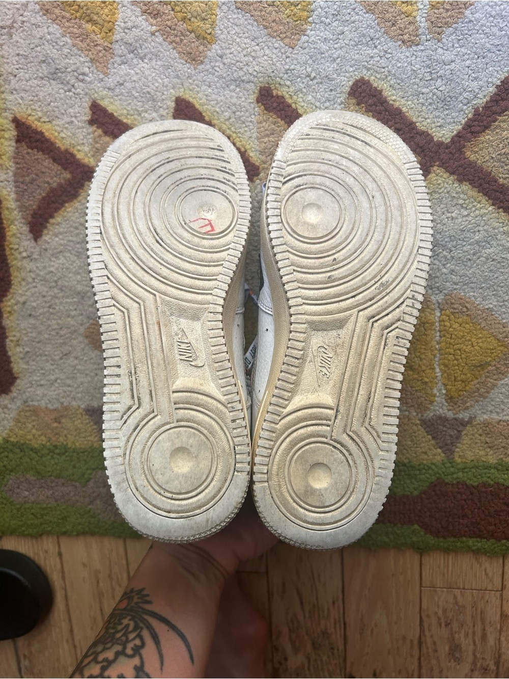 Nike Air Force 1 Low ’07 PRM Just Do It White Orange 2018 Men 6.5 Women 8 - Picture 16 of 16